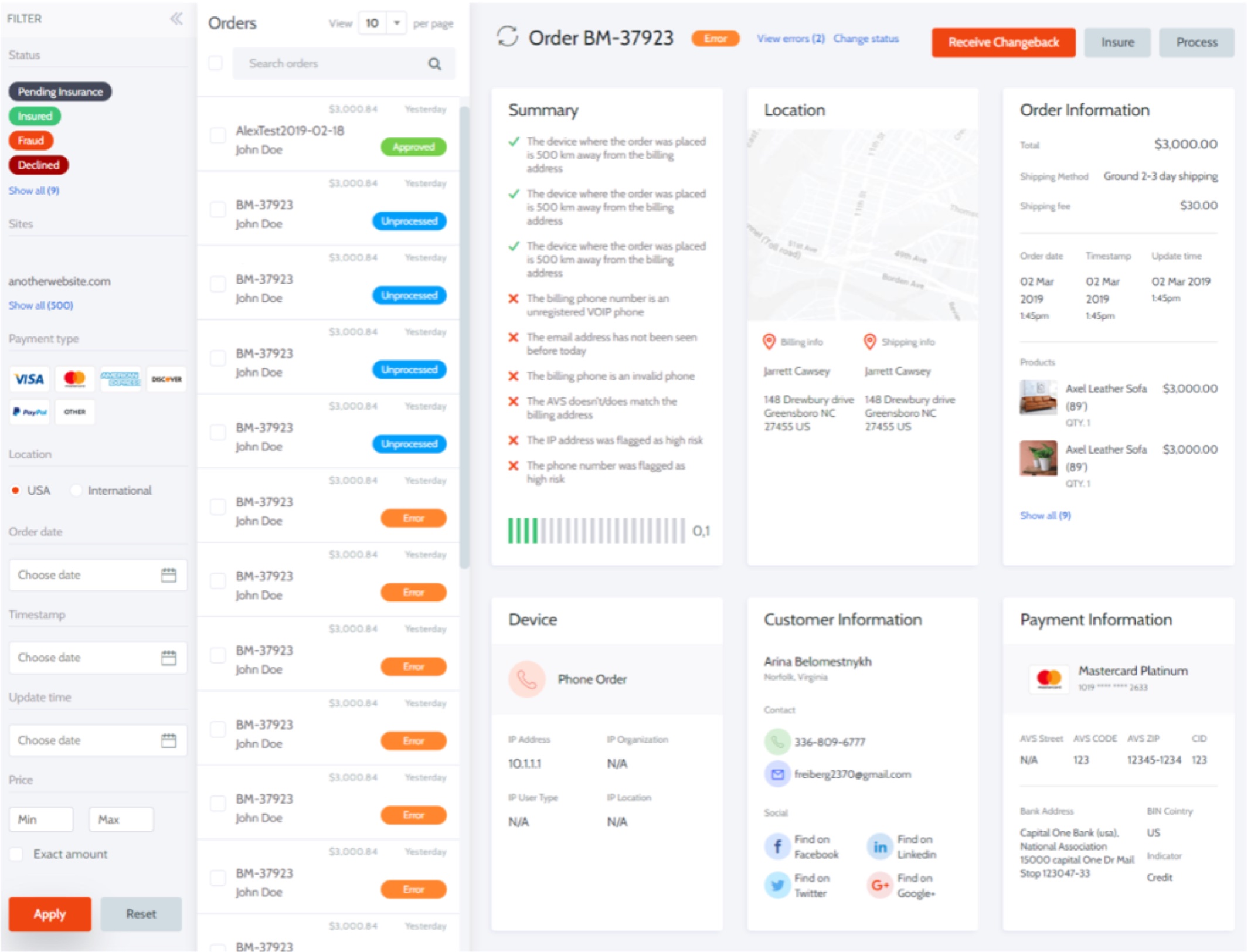 fraud prevention services by Cartis Payments Solutions